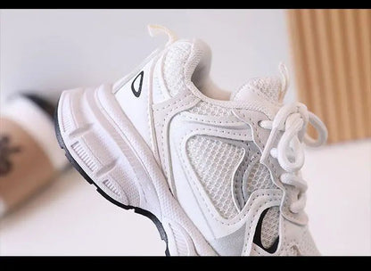 Children Tennis Shoes Versatile Non-slip White Sneakers for Kids Girls Fashion Causal Breathable Toddlers Boys Sports Shoes Hot