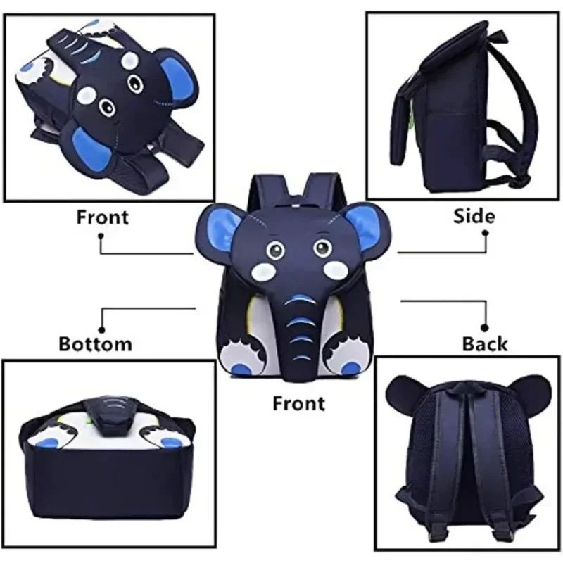 Mochila Infantil Fofa Mochila de Desenho Animado de Animais Mini Bolsa de Viagem para Meninas Meninos Bolsa Escolar Infantil Leve