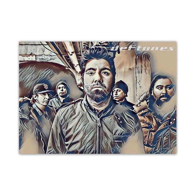 Retro Inspired Band Themed Wall Art D-Deftones Posters Classic Music Album Canvas Painting Ideal for Home Room Decor