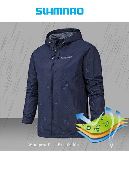 Men's waterproof fishing raincoats, bicycle raincoats, windproof jackets, mountaineering suits, spring and autumn overcoats