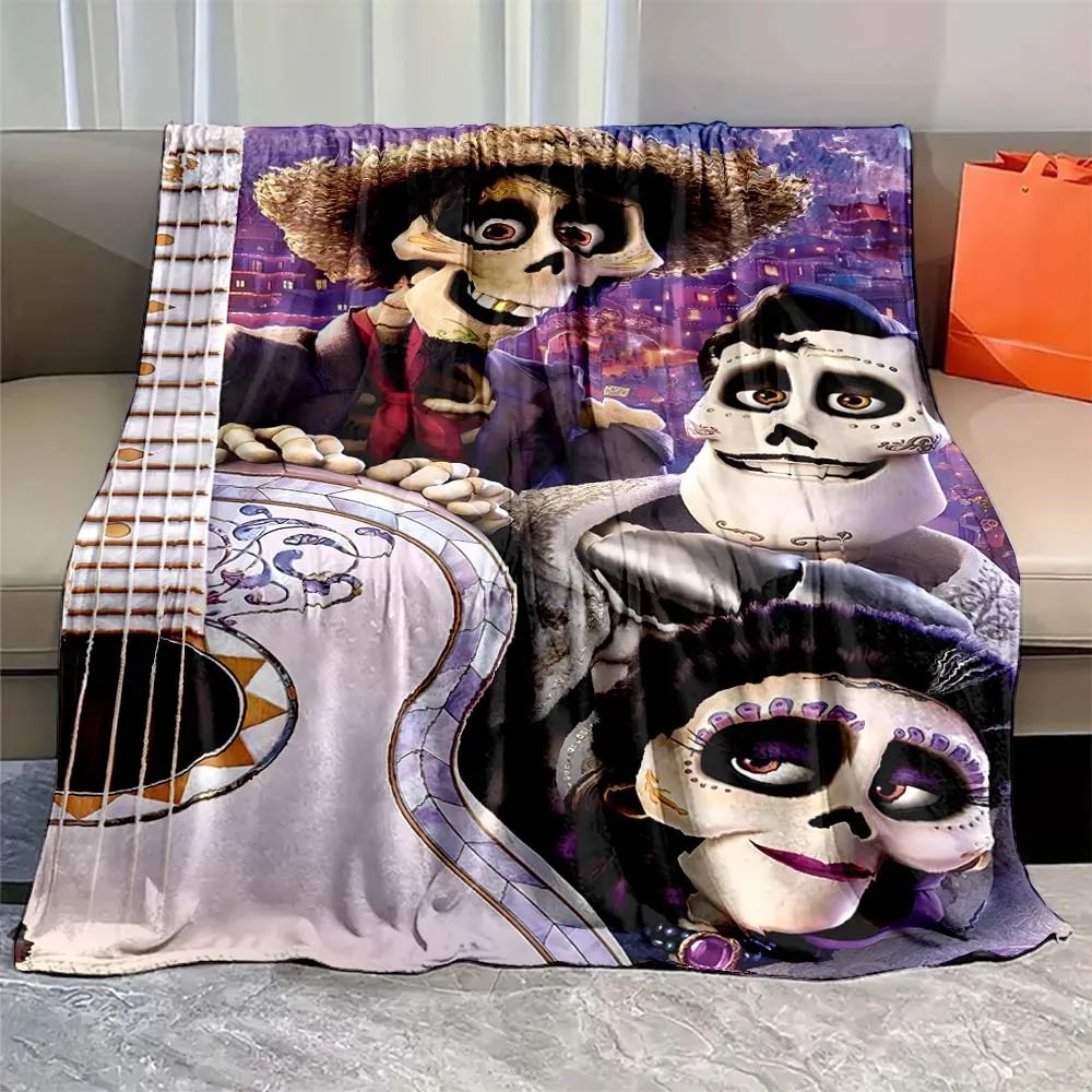 Soft Coco Miguel cartoon Blanket Warmth Plush Throw Blanket Bedspread Sofa Suitable for Living Room Bedroom Warm Blanket