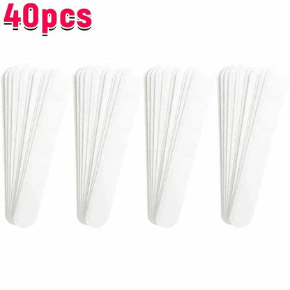 10/40pçs Adesivos Absorventes de Suor para Chapéus Femininos Masculinos Fita Branca Invisível Antissujeira para Boné Esportivo Tiras Redutoras de Tamanho de Chapéu