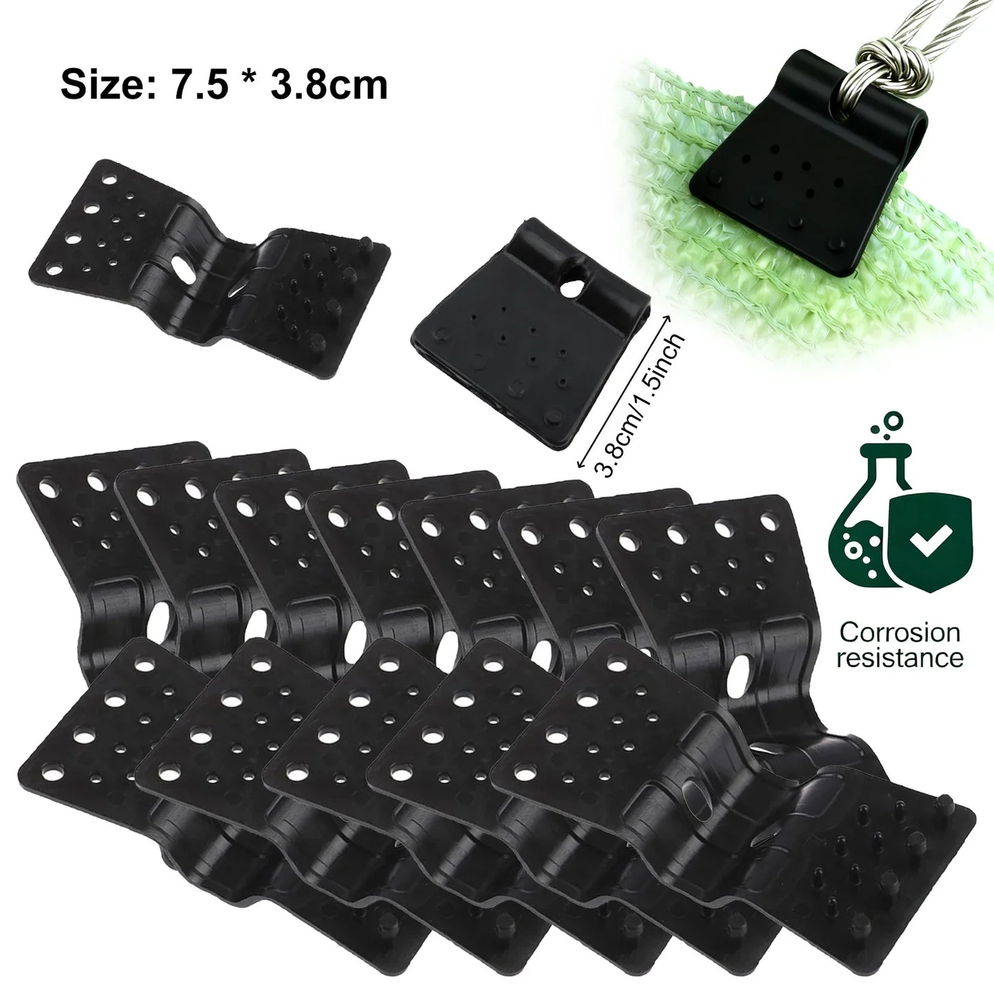 10-50pcs Sun Shade Net Clips Butterfly Type Greenhouse Film Clip Garden Agriculture Tools Anti-hail Net Hook Instant Grommet