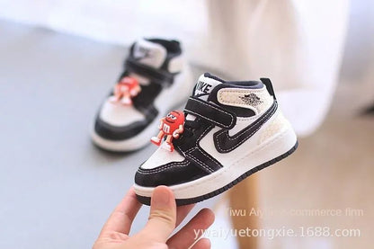 Boots Baby Girls Sneakers Board Shoes Cartoon Prints Soft Bottom Non-slip Children Casual Walking Shoes Boy Kids Children Shoes