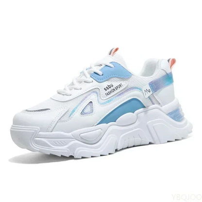 2025 Sneakers Women Platform Flat Shoes Woman Shoes Green Casual Trainers Ladies Chunky Sneakers Women Shoes