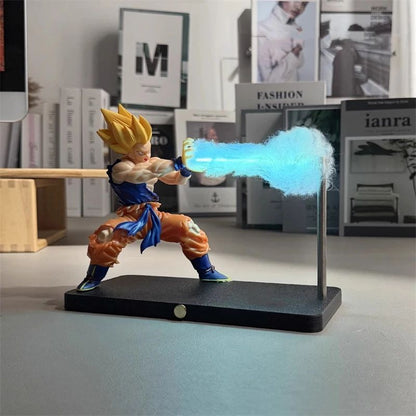 Anime Son Goku Kamehameha Night Light Figures Desktop Touch Control Lamp Rechargeable Night Lamp Figures with Cotton