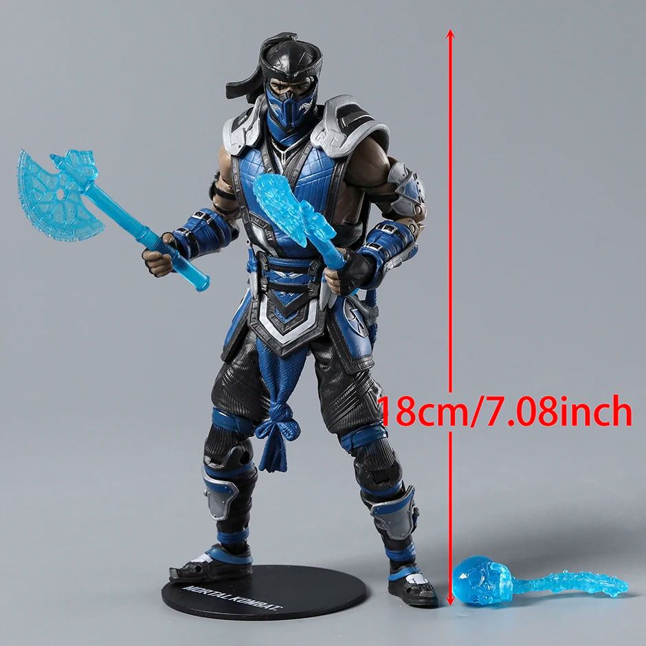Scorpion Sub-Zero Mortal Kombat Boneco Articulado de 18 cm