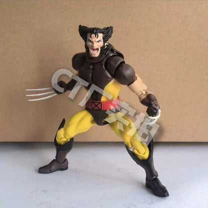 Boneco Articulado Wolverine Ct Toys Deadpool Mafex 096 Mafex138 Versão Quadrinhos X-Men Colecionável Brinquedo Modelo