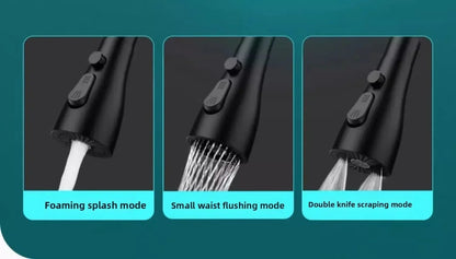 1pc Faucet Extender Metal Alloy,Three Modes,Head Water Saver Home Extended Shower Spray Filter  Faucet Extender  Kitchen