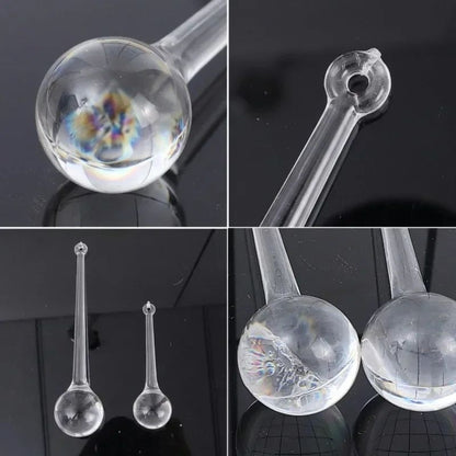 6-30Pcs DIY Crystal Raindrops Hanging Pendants Christmas Tree Lamp Glass Beads Curtain Decoration Home Party Ornaments Supplies