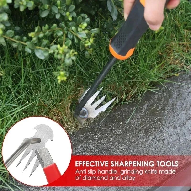 10/1PCS Portable Quick Sharpener Handheld Knife Grinding Stone Steel Sharpener for Axe Scissors Pocket Kitchen Garden Tools