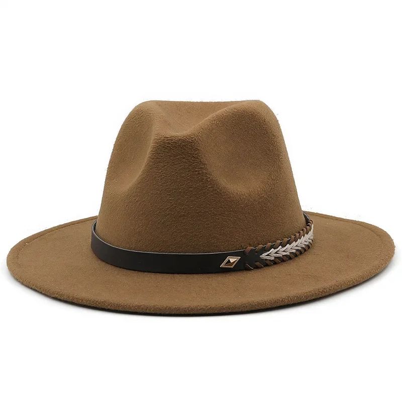 2025 Mulheres Homens Chapéu Panamá Fedora Aba Larga Proteção Solar Clássico Unissex Moda Chapéu Top para Festa Casamento Igreja