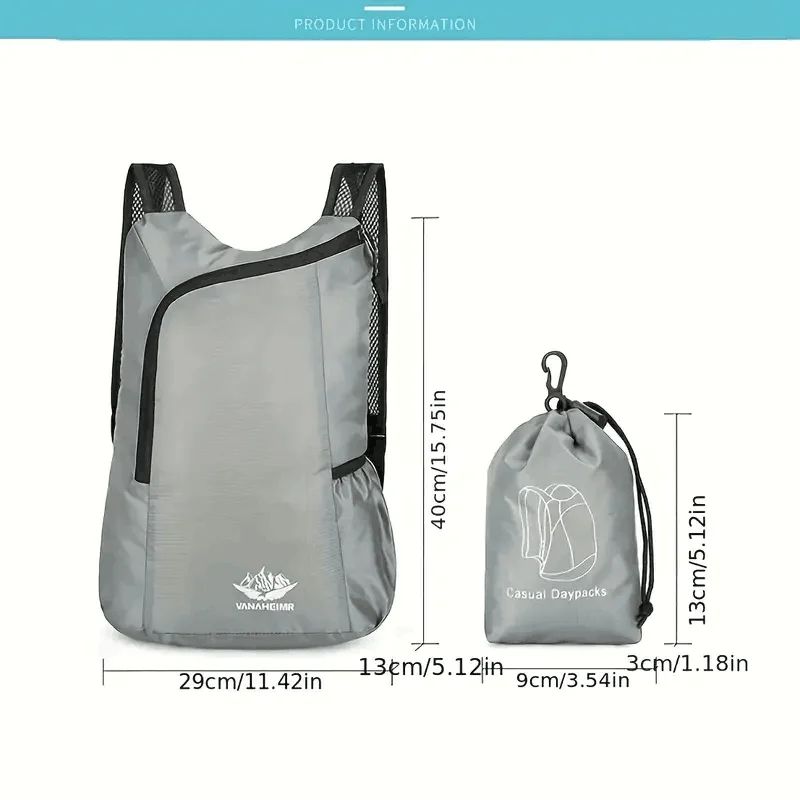 2025 New 1-Pack Multifunctional Ultralight Backpack - Foldable and Portable - Perfect for Cycling, Hiking and Travel Essentials