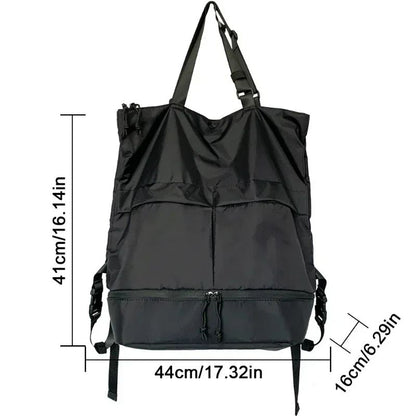 Mochila Unissex de Grande Capacidade Masculina e Feminina Mochilas de Nylon Impermeáveis Esportivas Modernas Mochilas Escolares Portáteis de Lazer Viagem