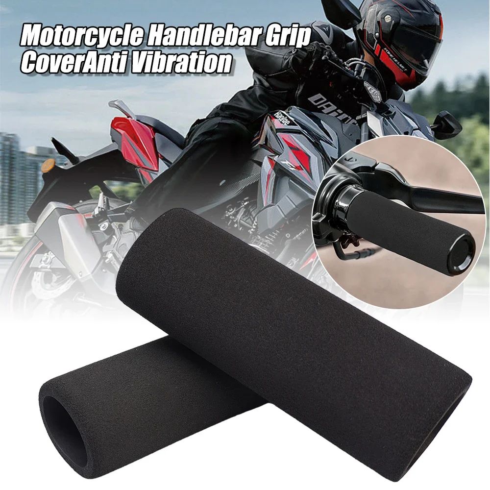8/4/1PÇS Manopla de Espuma Antiderrapante para Moto Manopla Protetora para Guidão de Moto Antivibração Confortável Manopla para Guidão