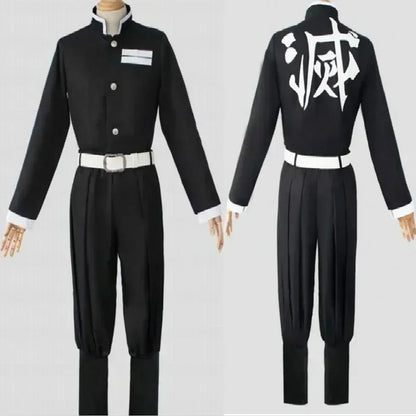 2026 New Cosplay Costume Anime Slayer Yaiba Top Jacket Pants Black Team Unisex Uniform Set Halloween Christmas Clothes