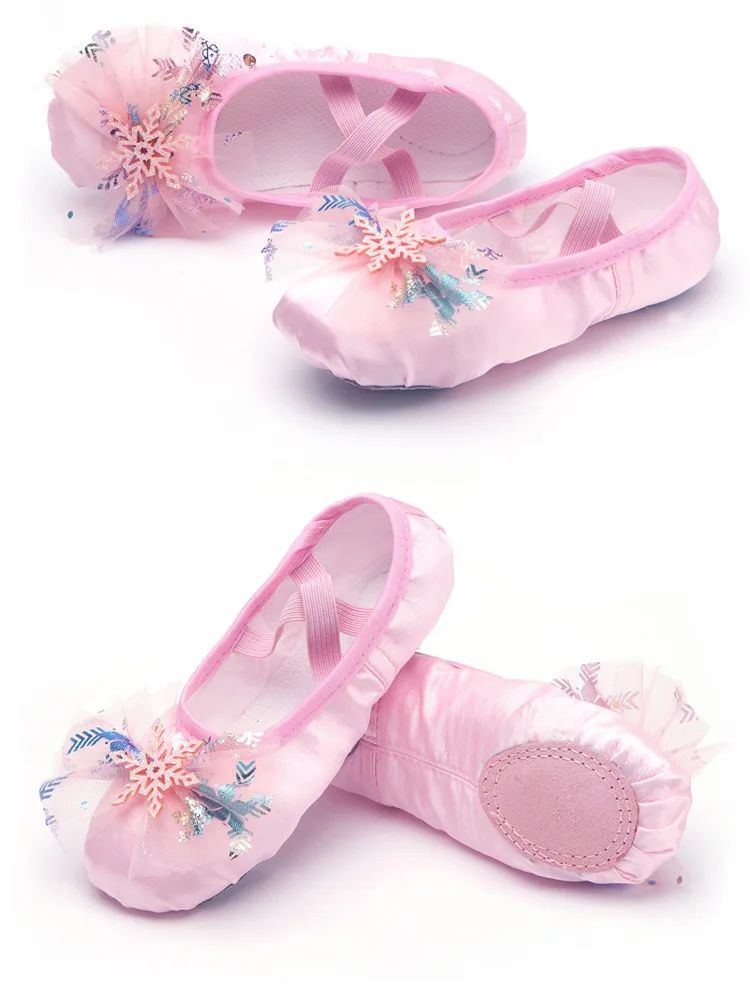Lovely Princess Dance Soft Soled Ballet Shoe Children Girls Cat Claw Chinese Ballerina Exercises Shoes