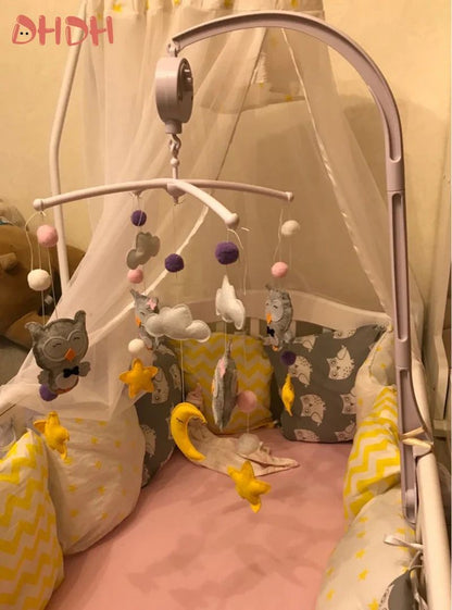 Baby Mobile Rattles Toys Baby Toys 0-12 Months Carousel Crib Holder Baby Mobile To Bed Bed Bell Mom Handmade Toys for Newborns