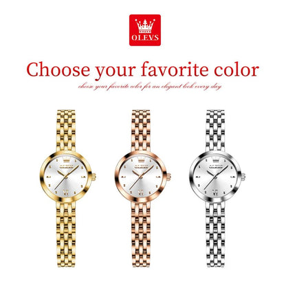 OLEVS 9992 Luxury Women's Watches Elegant Luxury Gold Watch for Women Quartz Waterproof Wristwatches Ladies Relojes Para Mujer