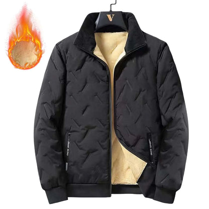 Winter Thickened Fleece Jackets for Men Windproof Snow Coats Men's Outerwear Cropped Woolen Parka Coat Autumn Warm Bomber Jacket