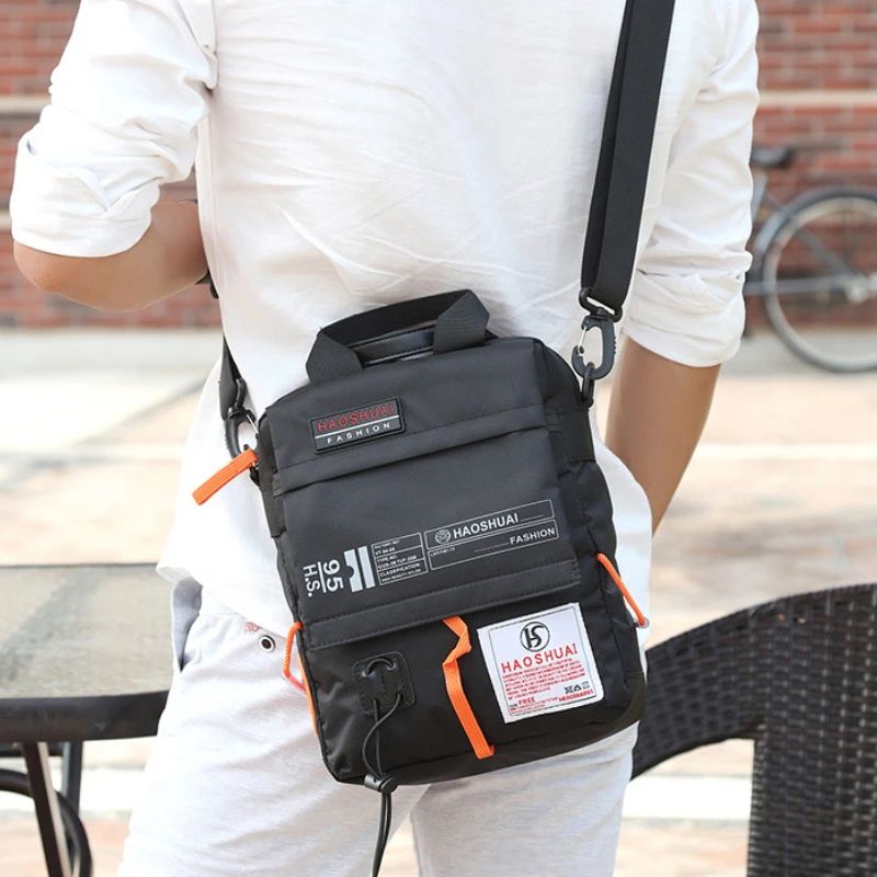 2024 New Shoulder Messenger Bag Casual Men's Bag Portable Briefcase Nylon Waterproof Outdoor Bag Man Messenger Trend Handbags