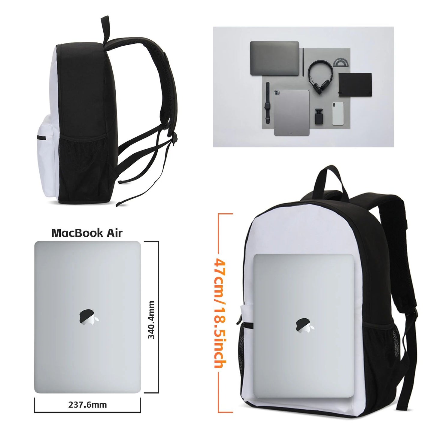 M-Mochila Esportiva Mbappes Football com Zíper Relâmpago Mochila Escolar Esportiva Mochila Escolar Jogador Estrela Mochilas para Livros