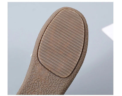 Vulcanize Women Shoes Flats Leather Moccasins Sneakers Designer Shoes for Women Slip-on Loafers Female Boat Shoes Big Size 43