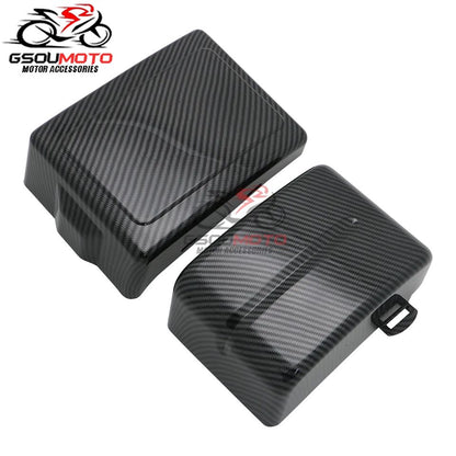 Motorcycle Black Battery Side Fairing Frame Covers Cap For Harley Dyna Street Fat Bob Super Glide Wide Glide Switchback FLD FXD