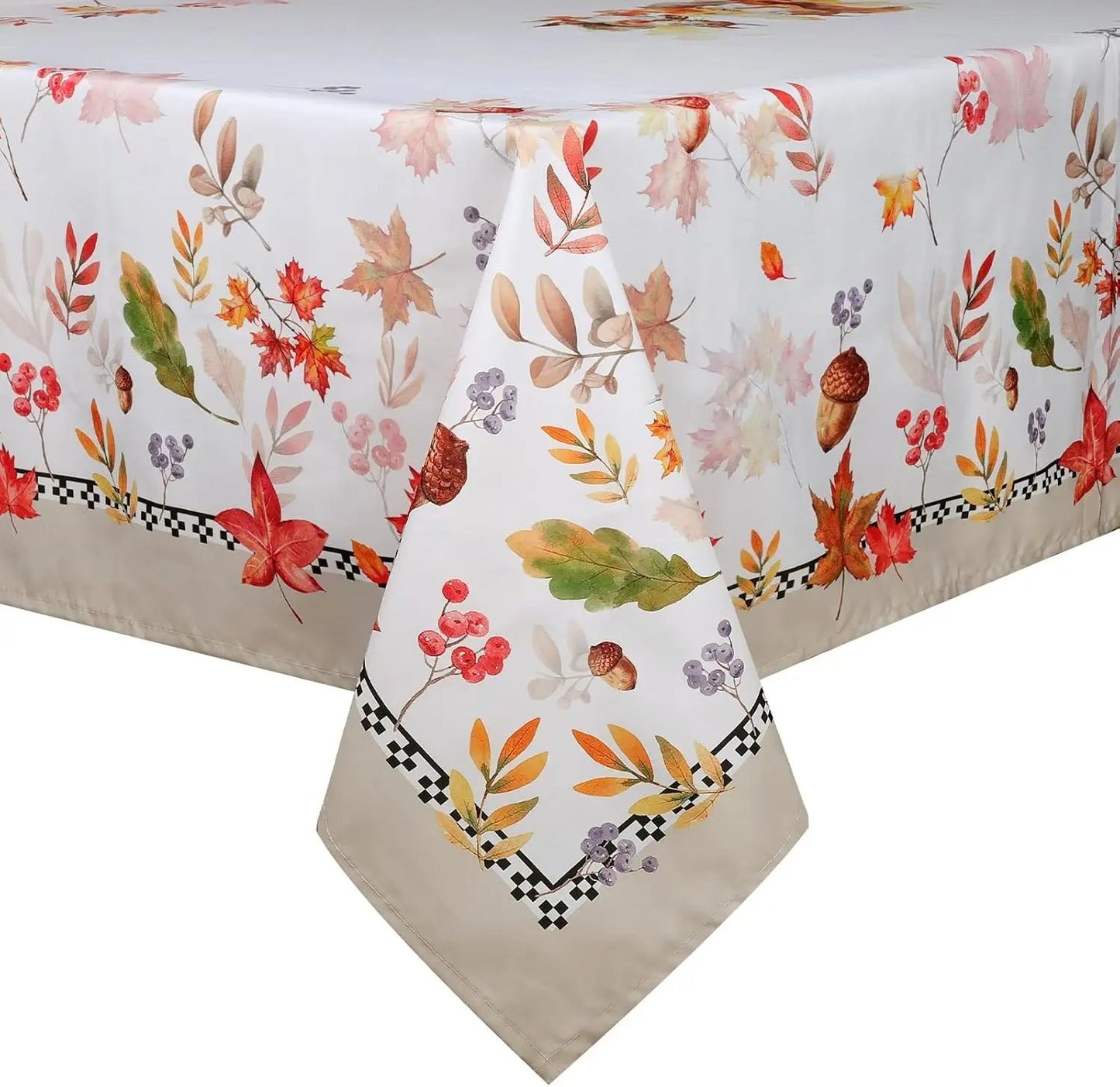 Autumn Maple Leaf Rectangle Tablecloth Table Decor Thanksgiving Waterproof Table Cloth for Wedding Party Thanksgiving Decoration