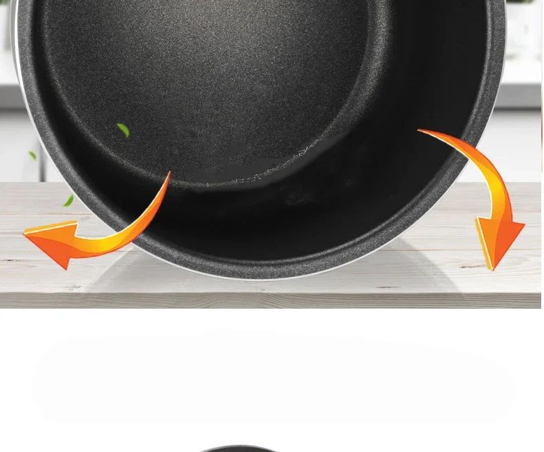 Forro para Panela de Pressão Elétrica 1.6/3/4/5/6L Panela de Arroz Antiaderente Panela Interna de Cristal Preto Acessórios Peças da Panela apenas para Midea