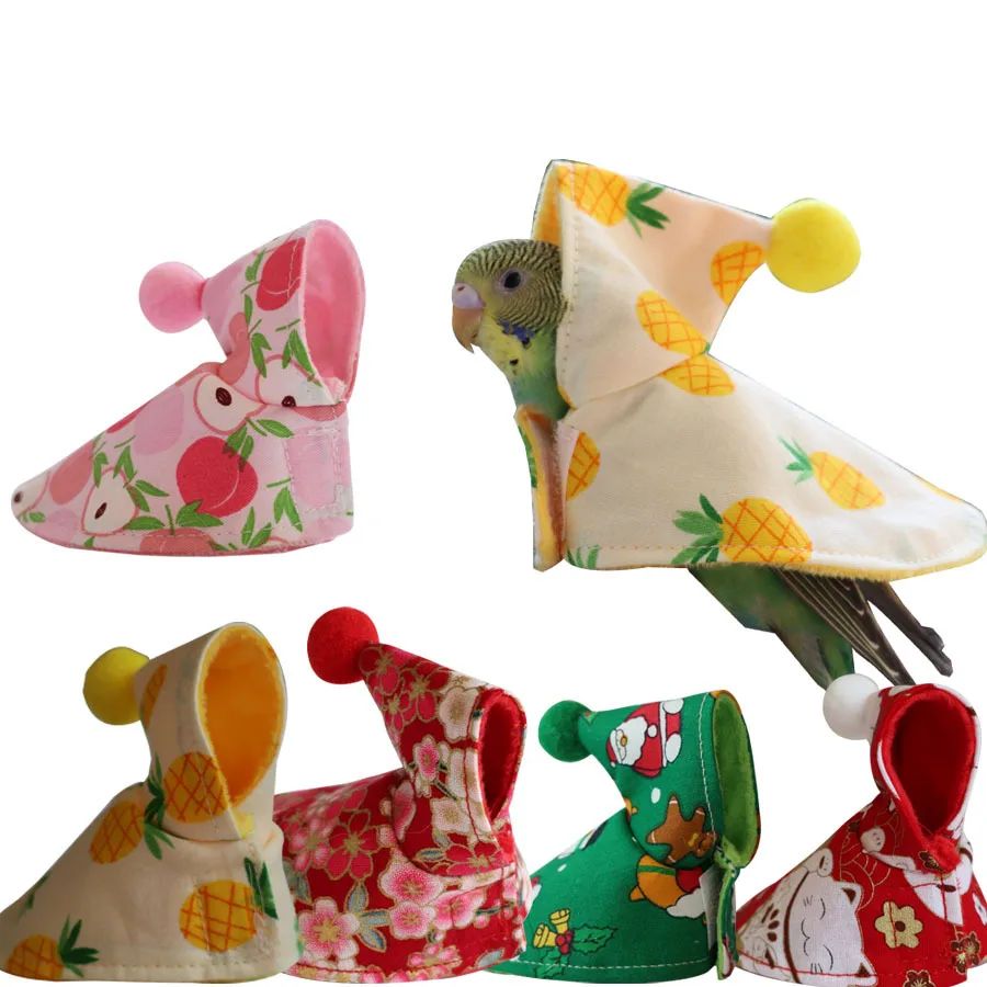Roupinhas Fofas de Pássaro Capa Colorida Vista e Proteja Seus Papagaios de Estimação Roupa Confortável para Pássaros Roupa de Periquito