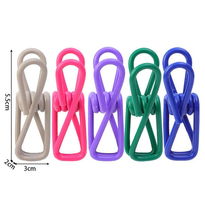 50/1pcs Colorful Sealing Clip Portable Clothespins Food Snack Seal Sealing Storage Clips Metal Clamp Household Kitchen Supplies