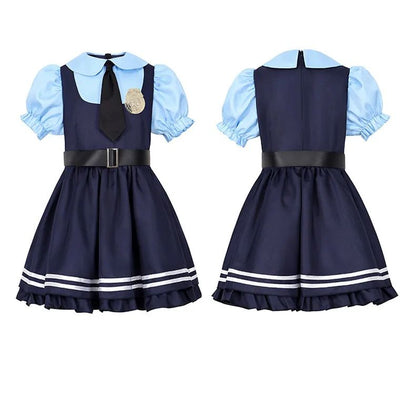 New Animal Judy Hopps Halloween Cosplay Costume For City Rabbit Police Officer Zoo Costume Fancy Dress Up Gifts Adult Children