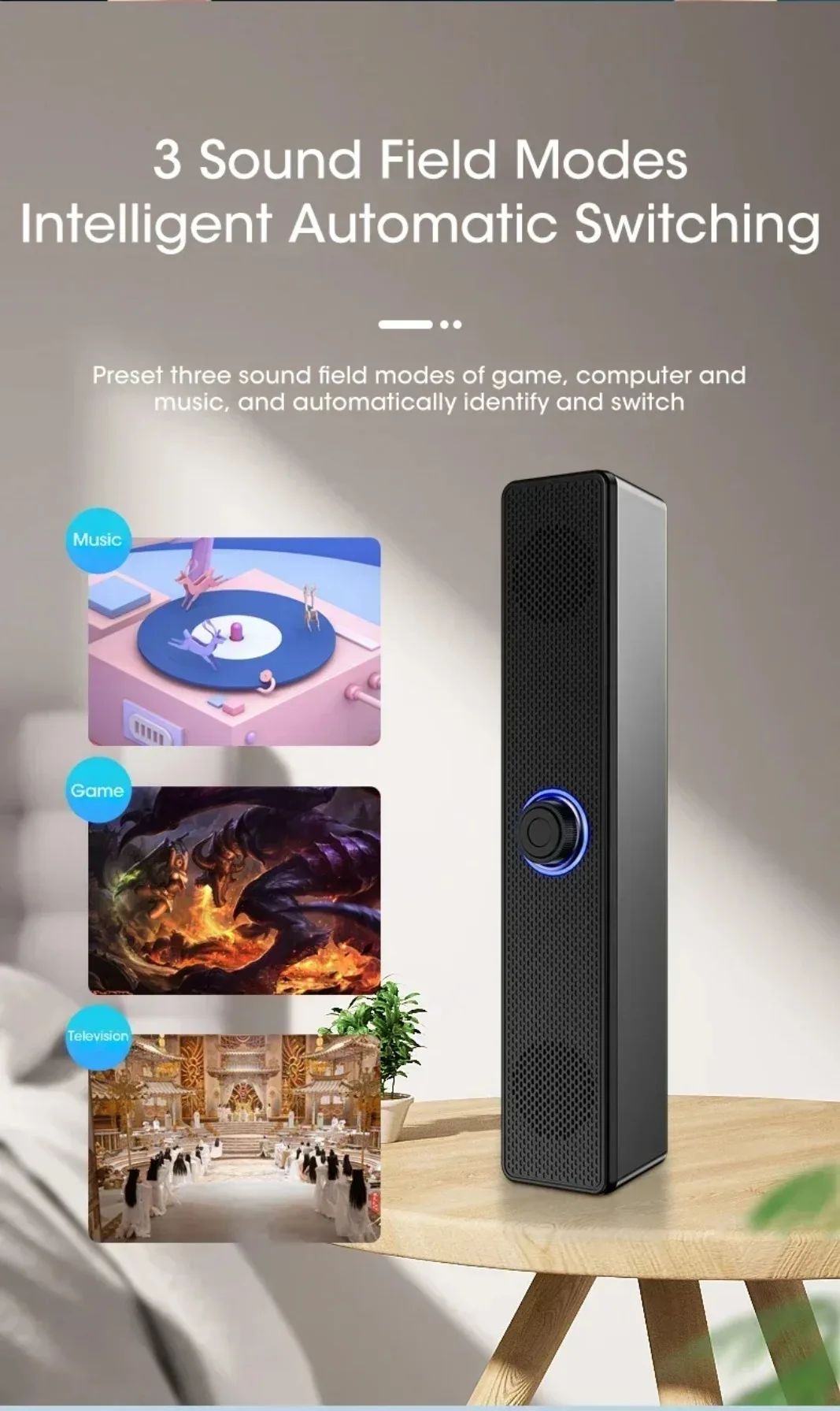 K2852 Series Home Theater Sound Svstem BT 3D Surround Soundbar PC Speaker For TV Soundbar Box Subwoofer Stereo Music Box