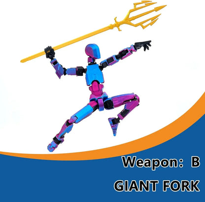 3D Printed Movable Shapeshift Robot Action Figuras 3rd Generation Lucky 13 Figure Toys Dummy DIY Mannequin Decompression Toys