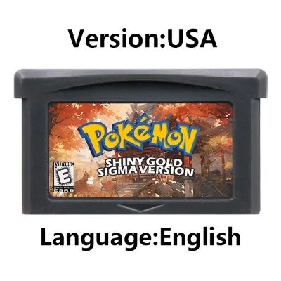 Cartucho de Jogo GBA Console de Videogame 32 Bits Card da Série Pokemon Crown Clover Unbound Quetzal Glazed Gaia Emerald Legacy