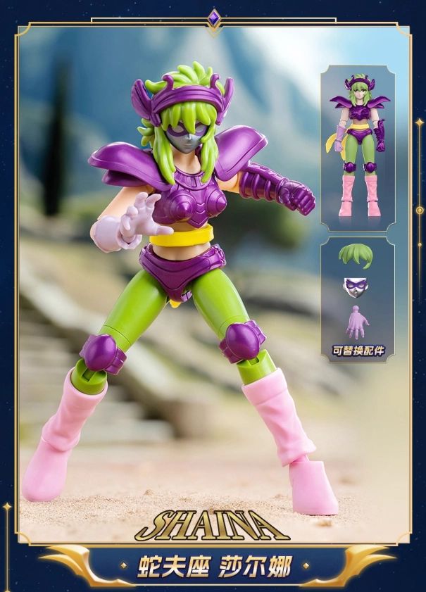 Blokees Saint Seiya Galaxy Versão 2 Bonecos de Ação Camus Hyoga Dohko Milo Shiryu Pegasus Nachi Anime Brinquedos Presentes Infantis