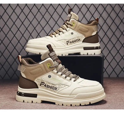 Tênis Masculino Casual de Outono Vulcanizado, Tênis Esportivo Masculino para Caminhada, Tênis Masculino para Área Externa, Tênis Masculino com Sola Macia para Caminhada
