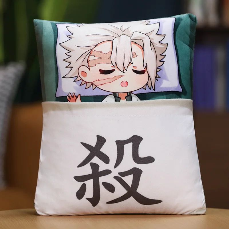 Demon Slayer Plush Stuffed Pillows Kimetsu No Yaiba Dakimakura Cute Anime Throw Pillow Kawaii Doll Tanjirou Nezuko Body Cushion