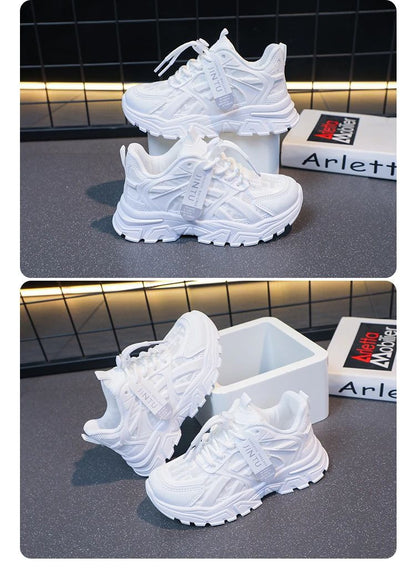 Girls Sneakers 2025 Children Casual Shoes Mesh Platform Designer Tennis Sneaker 6 To 12 Years Kids Sports Shoe for Girl