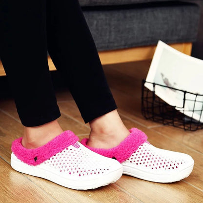 Winter Slippers Men Women Indoor Warm Shoes Non Slip Cotton Pantoffels Casual Clogs Slip on House Floor Slippers for Men