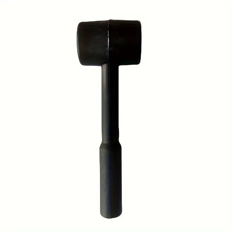 Martelo de borracha preto – ferramenta durável e versátil para bricolagem, reparos domésticos e uso industrial, perfeita para ideias de presente