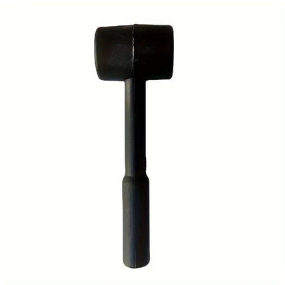 Martelo de borracha preto – ferramenta durável e versátil para bricolagem, reparos domésticos e uso industrial, perfeita para ideias de presente