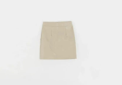 Mini Dress Short Black Pu Leather Skirt Sexy Professional Tightening Women's Underwear 2024 New Style Ultra-short Female Suit