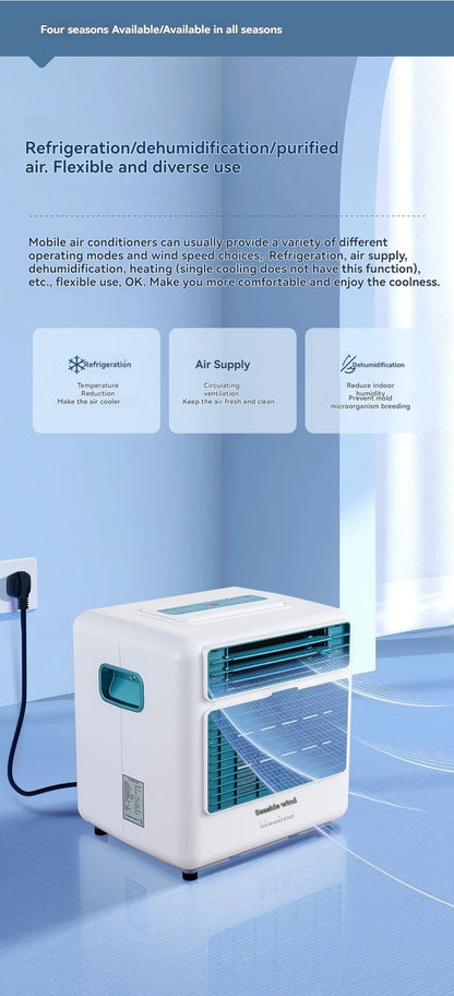 Ar Condicionado Portátil Exterior Refrigeração Instalação Gratuita Caminhão Doméstico Pequeno Ar Condicionado de Acampamento para Refrigeração