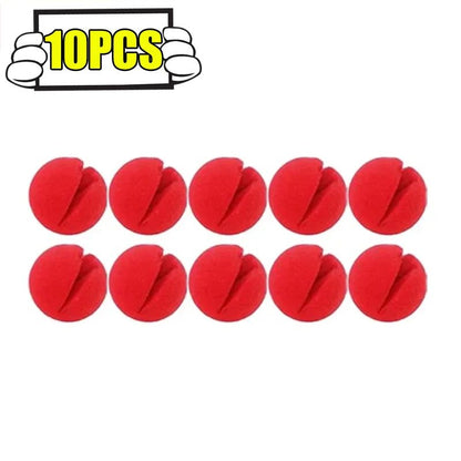 200/1PCS Red Funny Clown Nose Foam Sponge Ball Nose Cosplay Costume Make Up Props Circus Halloween Party Decoration Supplies