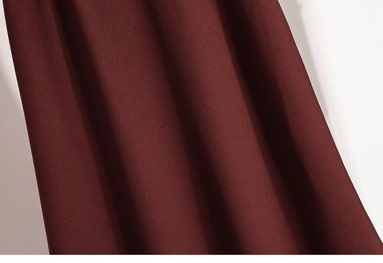 A-Line Mini Skirt High Waist Mid Length Skirts Women's Slimming Black Autumn Elastic Waist Design Solid Color Versatile Skirt