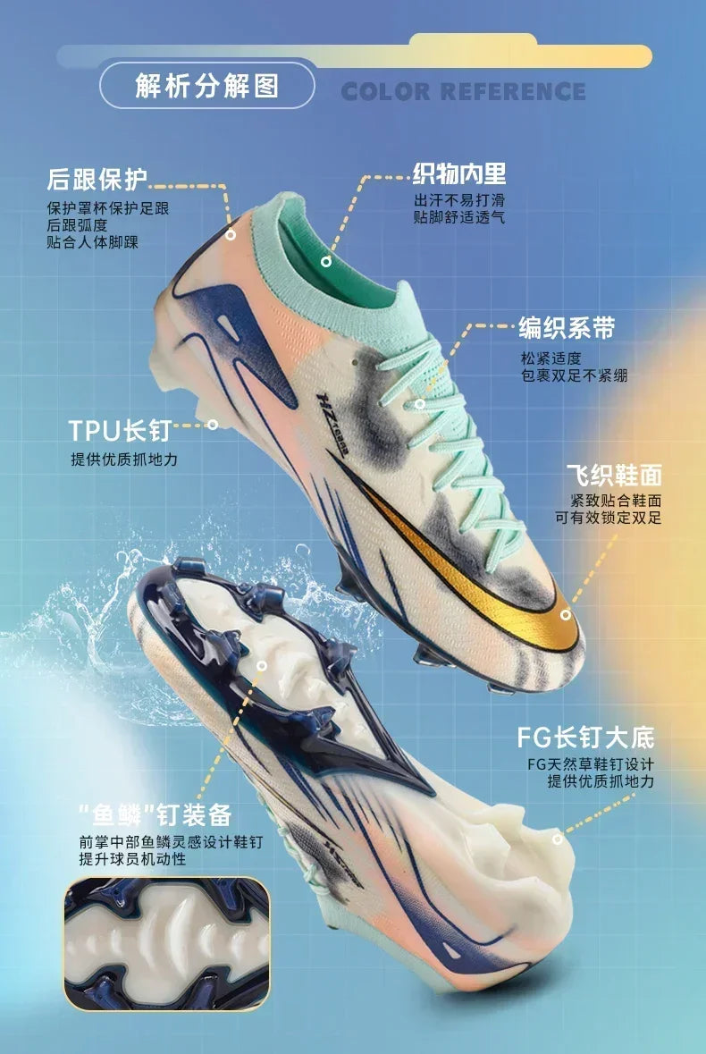 Professional Men Football Boots Adult High Quality Soccer Shoes Society Indoor Cleats Ultralight Studded Women Football Shoes