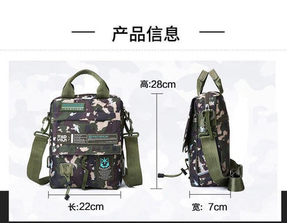 2024 New Shoulder Messenger Bag Casual Men's Bag Portable Briefcase Nylon Waterproof Outdoor Bag Man Messenger Trend Handbags