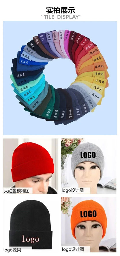 Demone Hunter Kids Knitted Hat Cute Anime Print Girl Beanie Cap Headgear Outdoor Street Warm Knit Cap Y2K Kawaii Game Party Gift